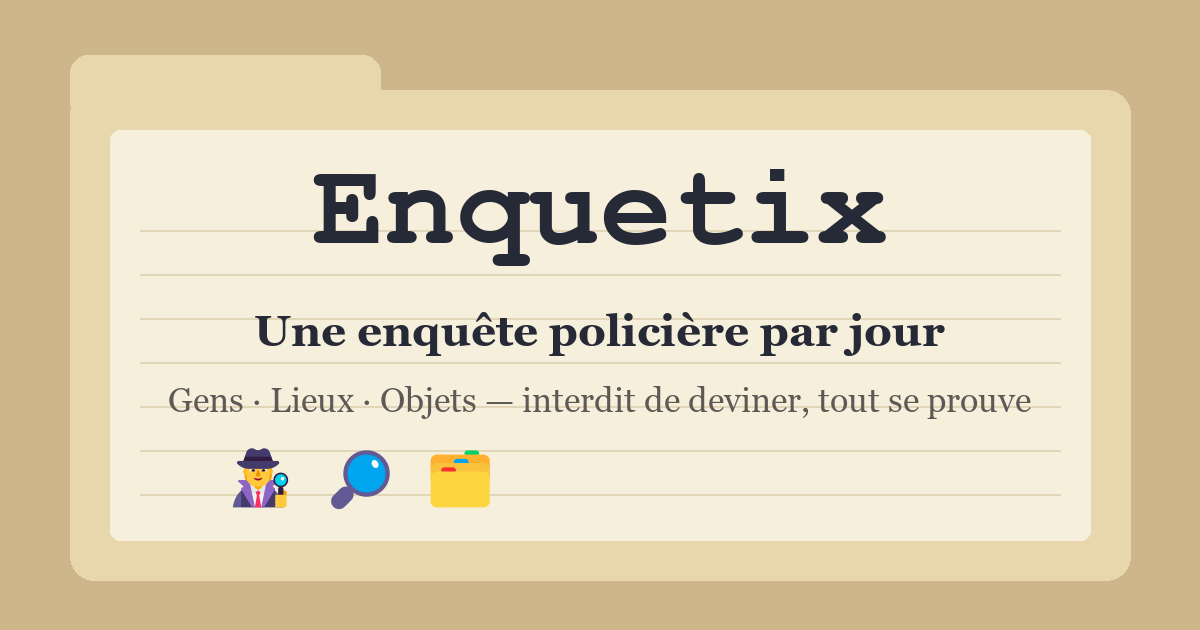Visuel de présentation de Enquetix